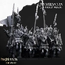 Highlands Miniatures - Chevaliers Vampires montés (Socle carré, 28mm, Avec Etat major complet (EMC),.webp