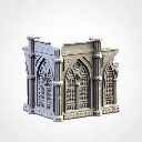Txarli - Décors Science fiction - Cathédrale fermée en ruines (Style 1, 28mm).webp