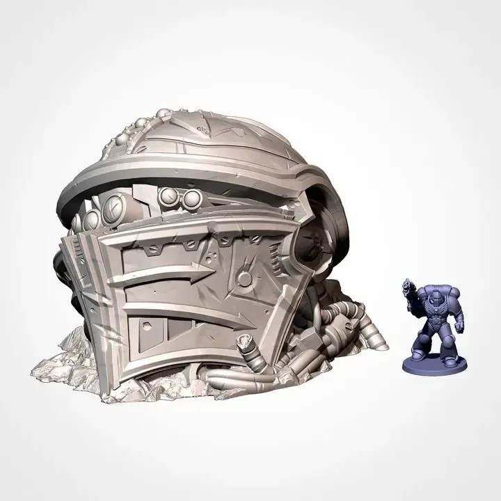 Txarli - Décors Science fiction - Epaves titan (Style 1, 28mm).webp