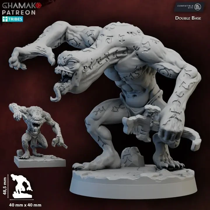 Ghamak - Fantasy - Enfant chaotique (28mm, Socle carré).webp