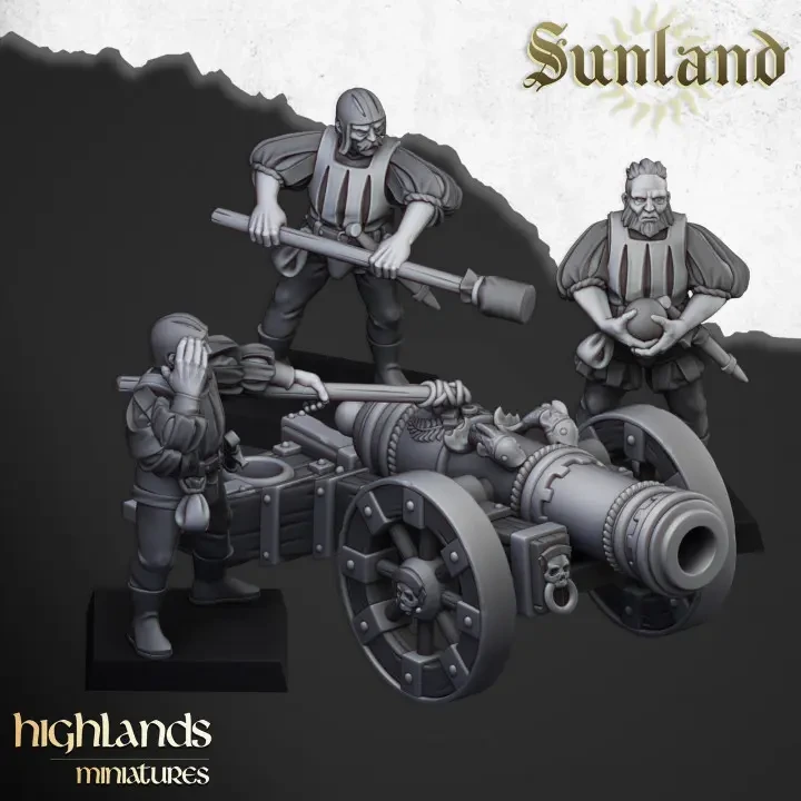 Highlands Miniatures - Grand Canon (Socle carré, 28mm).webp