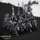 Highlands Miniatures - Bretons - Chevaliers royaux montés (28mm, Par 10, Avec Etat major complet (EM.webp