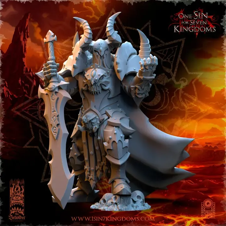The Beholder miniatures- Guerriers corrompus - Vrolok, Lord of Destruction (Socle carré, 28mm).webp