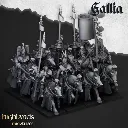 Highlands Miniatures - Bretons - Chevaliers royaux montés (28mm, Par 10, Avec Etat major complet (EM.webp