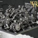 Highlands Miniatures - Unité de guerriers nains (28mm, Socle carré, Avec Etat major complet (EMC), P.webp