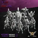 White angel - Dark elves - Corsaires noirs (Socle carré, 28mm, Par 10, Avec Etat major complet (EMC).webp