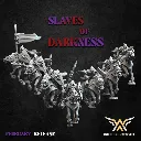White angel - Dark elves - Cavaliers (Socle carré, 28mm, Avec Etat major complet (EMC), Par 10).webp