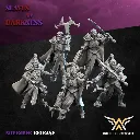 White angel - Dark elves - Ombres avec arbalètes (Socle carré, 28mm, Par 10).webp