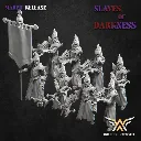 White angel - Dark elves - Arbaletriers (Socle carré, 28mm, Par 10, Avec Etat major complet (EMC)).webp