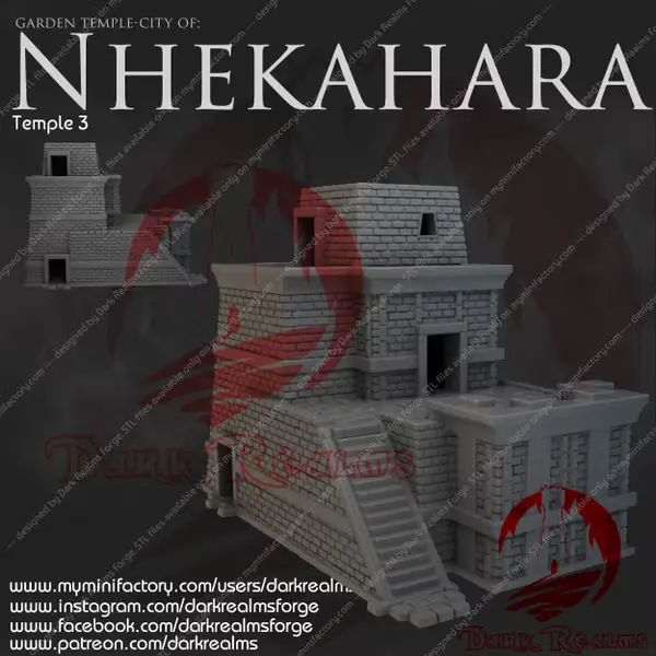 Dark realms - Nhekahara - Temple 3 (28mm)