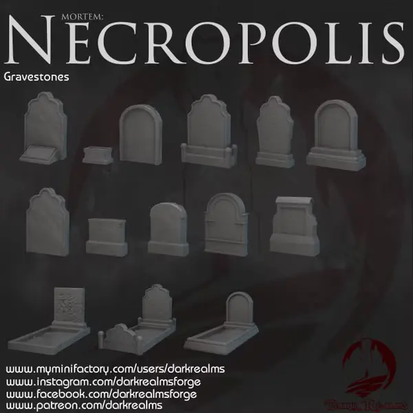 Dark realms - Necropolis - Tombes (lot)