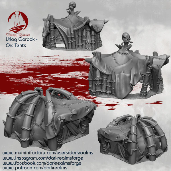 Dark realms - Orc - Tente (28mm, Style 1)
