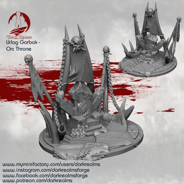 Dark realms - Orc - Throne (28mm)