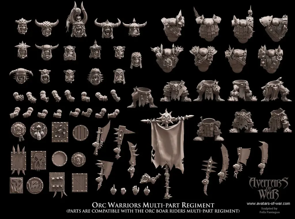 Avatars of War - Régiment de guerriers orcs (multi-part)