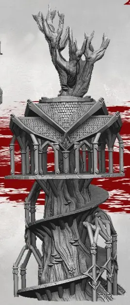 Dark realms - Elfes des bois - Tour dans les arbres 3