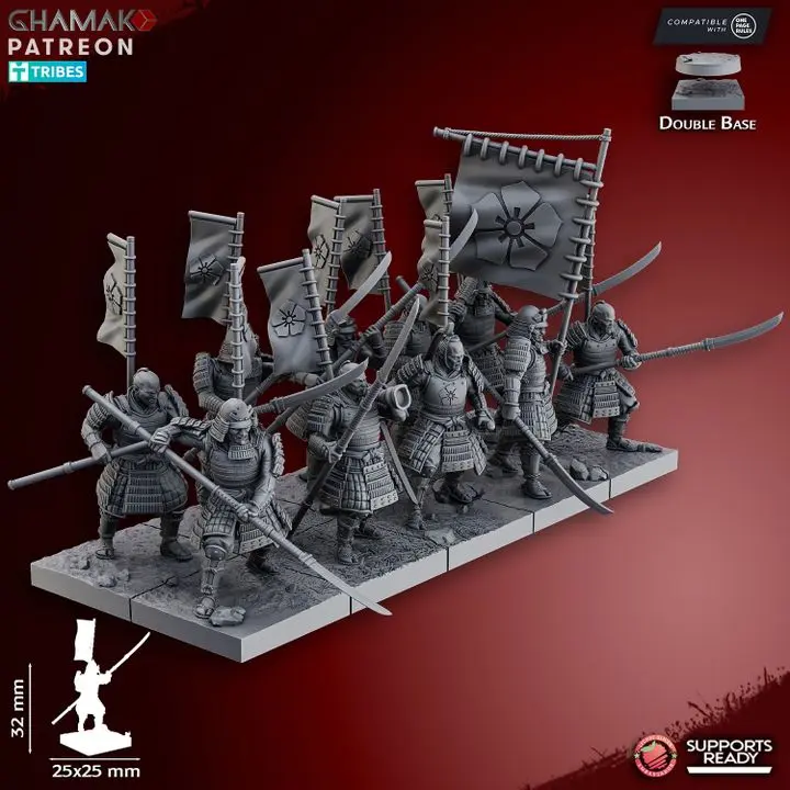 Ghamak - Fantasy - Akai - Naginata Samurai 