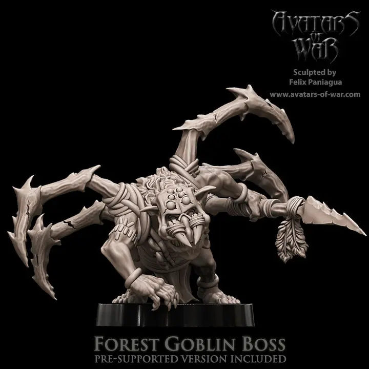 Avatars of War - Hero gobelin de la fôret avec lance