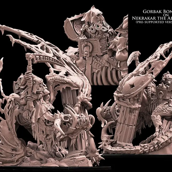 Avatars of War - Shaman orc sur vuivre squelettique
