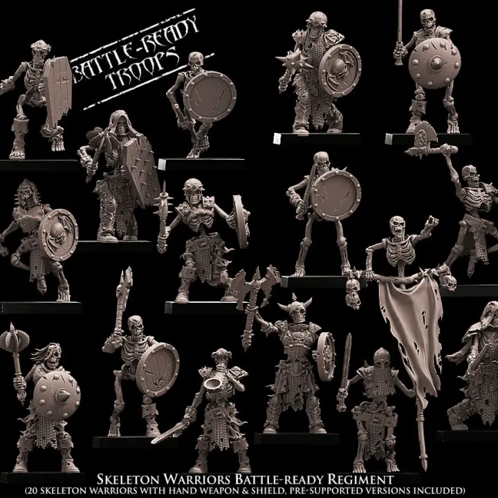 Avatars of War - Régiment de squelettes battle ready