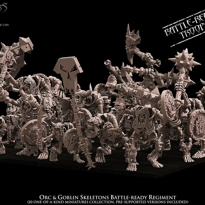Avatars of War - Régiment de squelettes orcs et goblins