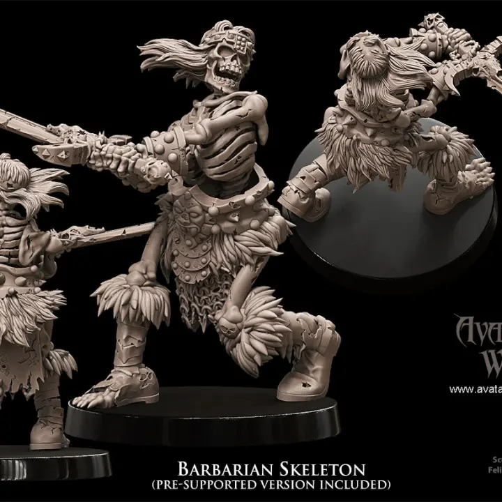 Avatars of War - Squelette Barbare