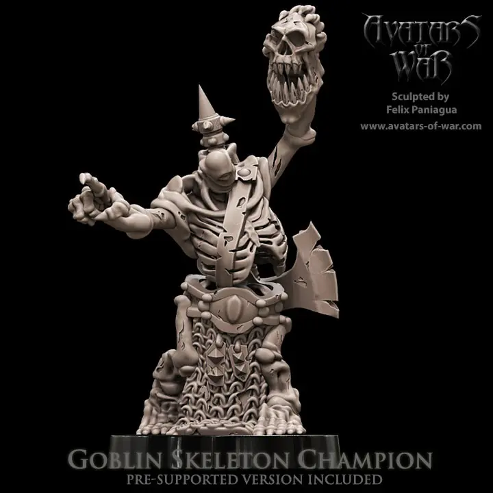 Avatars of War - Squelette Goblin chamion