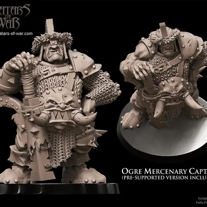 Avatars of war - Ogre - Capitaine Mercenaire