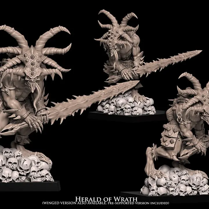 Avatars of war - Démons - héraut de la colère (28mm, Socle carré)