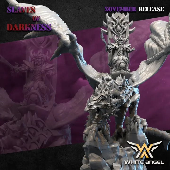White angel - Dark elves - Empereur noir sur dragon