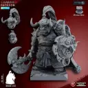 Ghamak - Fantasy - Seigneur orc noir à pied