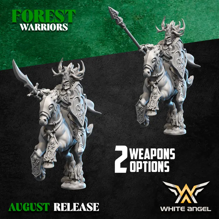 White angel - Elfes sylvains - Seigneur sur cheval