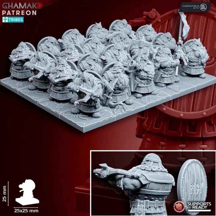 Ghamak - Fantasy - Arbalétriers nains