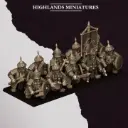 Highlands Miniatures - Nains corrompus - Guerriers avec armes de base et boucliers