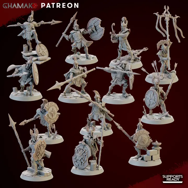 Ghamak - Fantasy - Elfes Lumineux - Hoplites of Light 