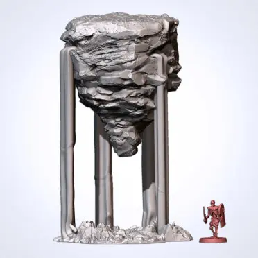 Txarli - Décors Fantasy - Rochers en lévitation