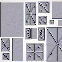 Socles de base Carrés- Lot de 5