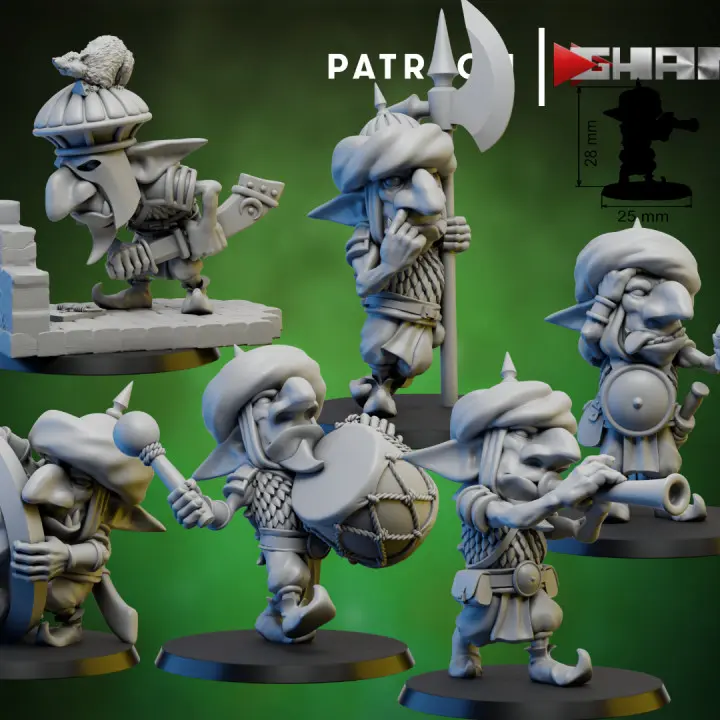 Ghamak - Fantasy - Ogres Persian - Gardes gobelin X6