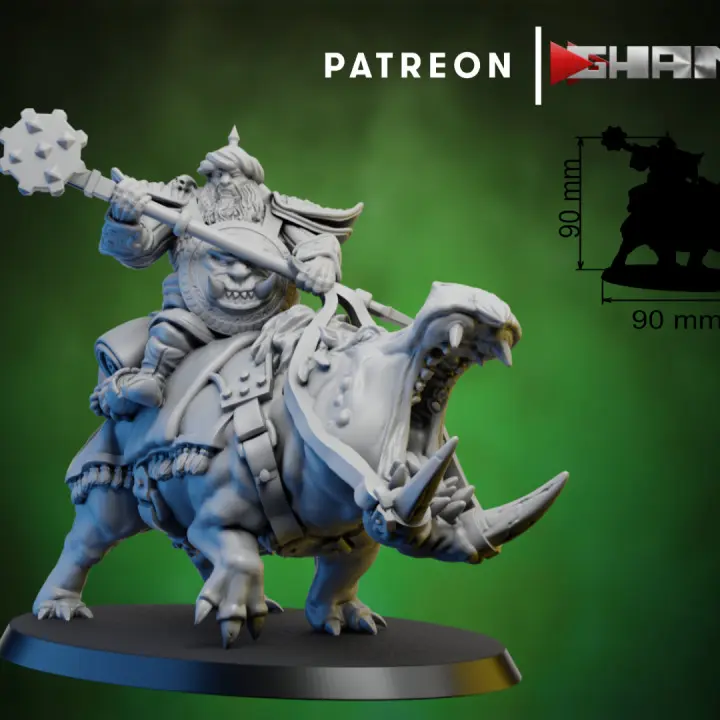 Ghamak - Fantasy - Ogres Persian - Ogre sur Hippo D