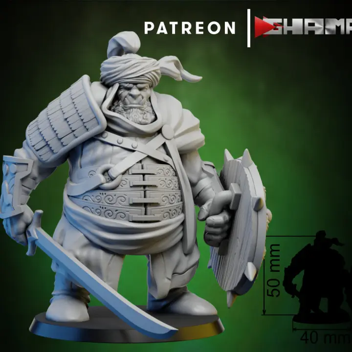 Ghamak - Fantasy - Ogres Persian - Ogre Glouton B
