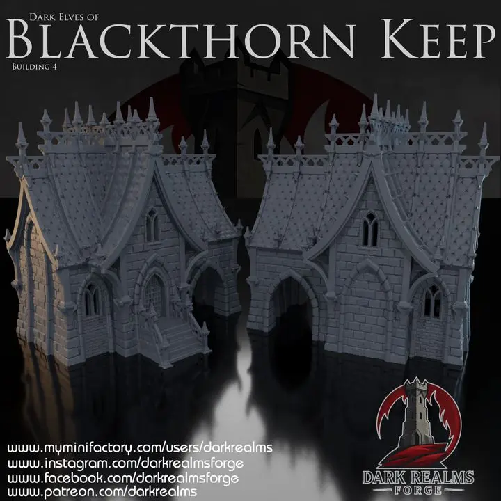 Dark realms - Blackthorn Keep - Maison elfe noir 4