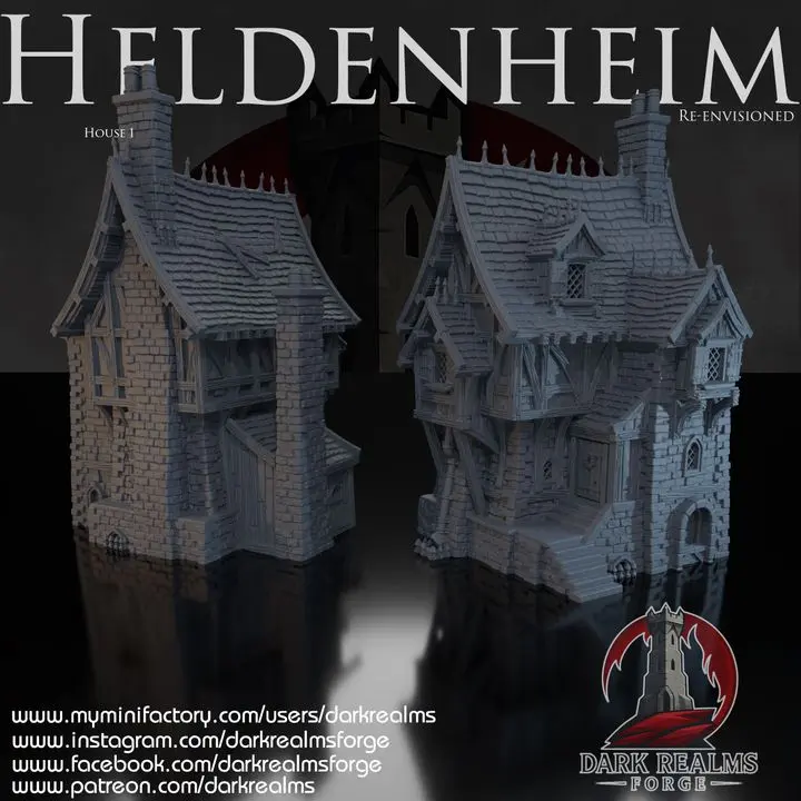 Dark realms - Heldenheim - Maison 1 (28mm)