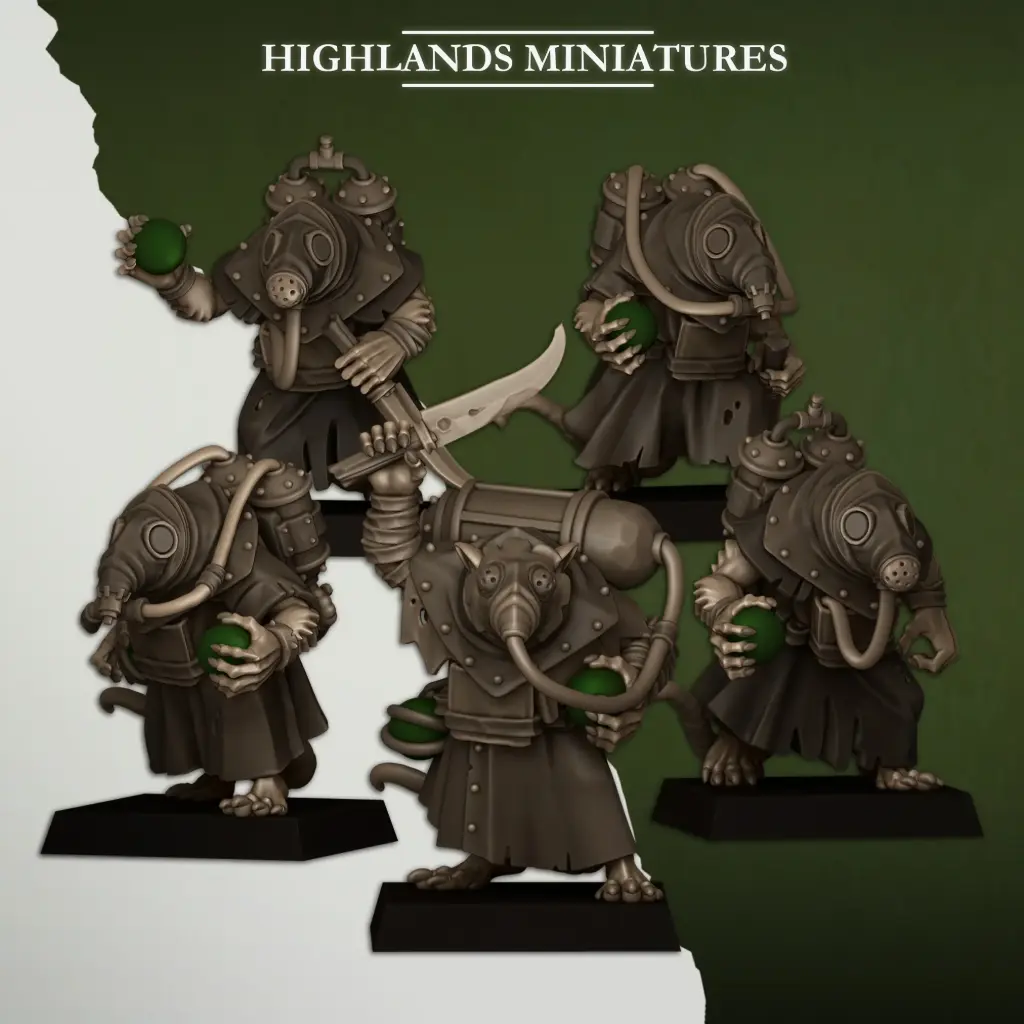 Highlands Miniatures - Lanceurs de bombes empoisonnées