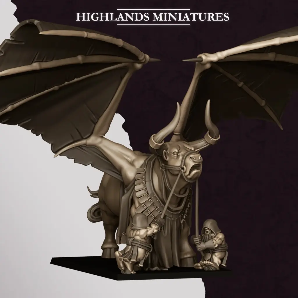 Highlands Miniatures - Nains corrompus - Taureau ailé