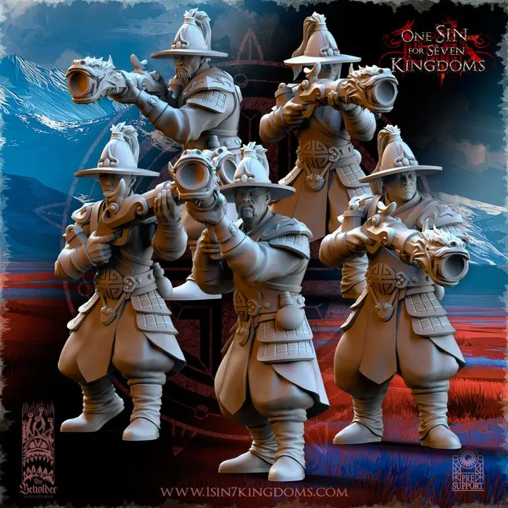 The Beholder miniatures- Astarii - Imperial Gunners