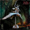 The Beholder miniatures- Elfes des bois - Faelar commandant sur aigle