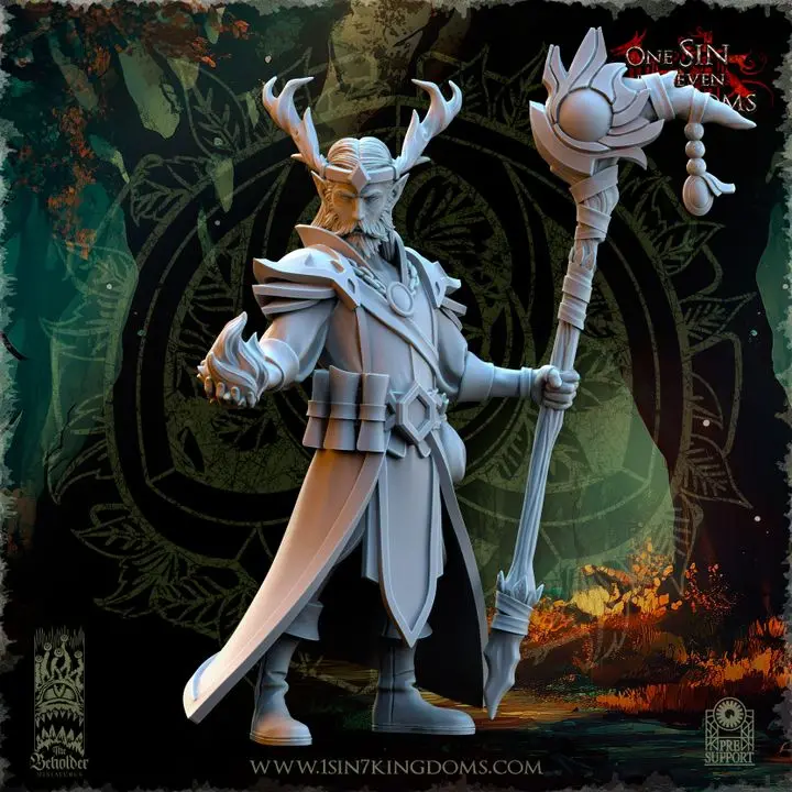 The Beholder miniatures- Elfes des bois - Findlas gardien des bois
