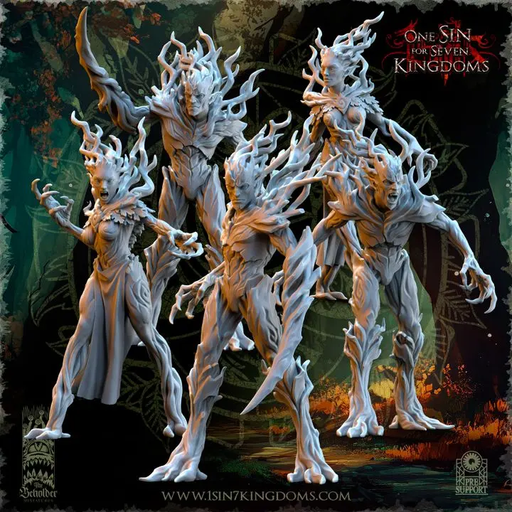 The Beholder miniatures- Elfes des bois - Dryades