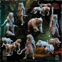 The Beholder miniatures- Elfes des bois - Maitres des bêtes + animaux