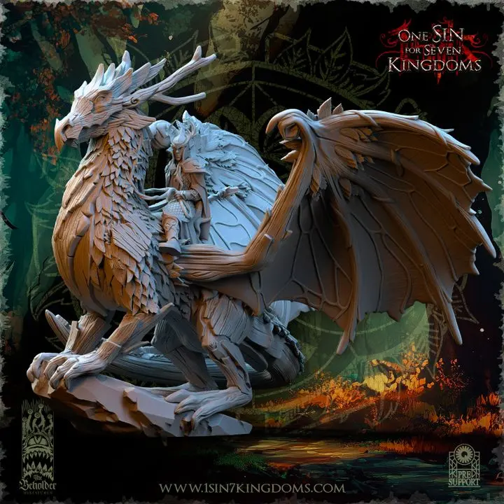 The Beholder miniatures- Elfes des bois - Dragon des bois