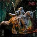 The Beholder miniatures- Elfes des bois - Lanceuse de sorts montée